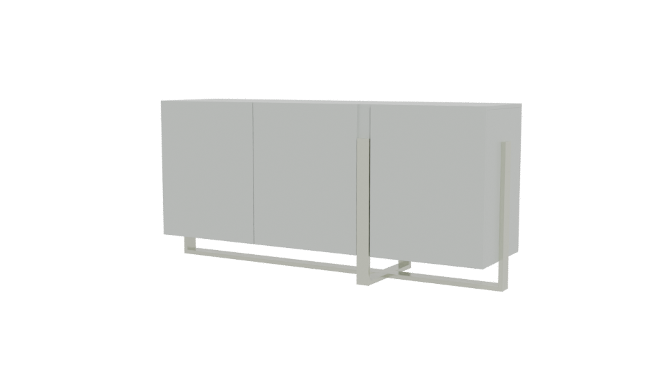 Sleek Minimalist Cabinet Model - Professional 3D Model Render 12