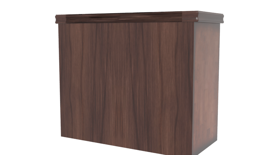Classic Wooden Drawer Chest 3D - Professional 3D Model Render 6
