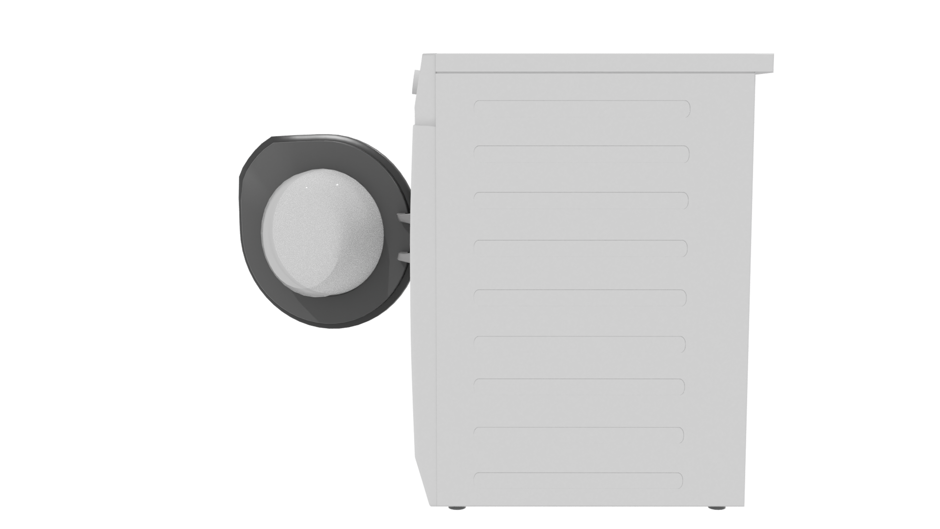 Realistic Household Washing Machine 3D - Professional 3D Model Render 2