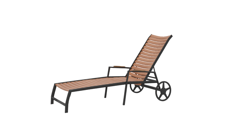 Reposera Flamingo Rueda Lounge Chair 3D - Professional 3D Model Render 13