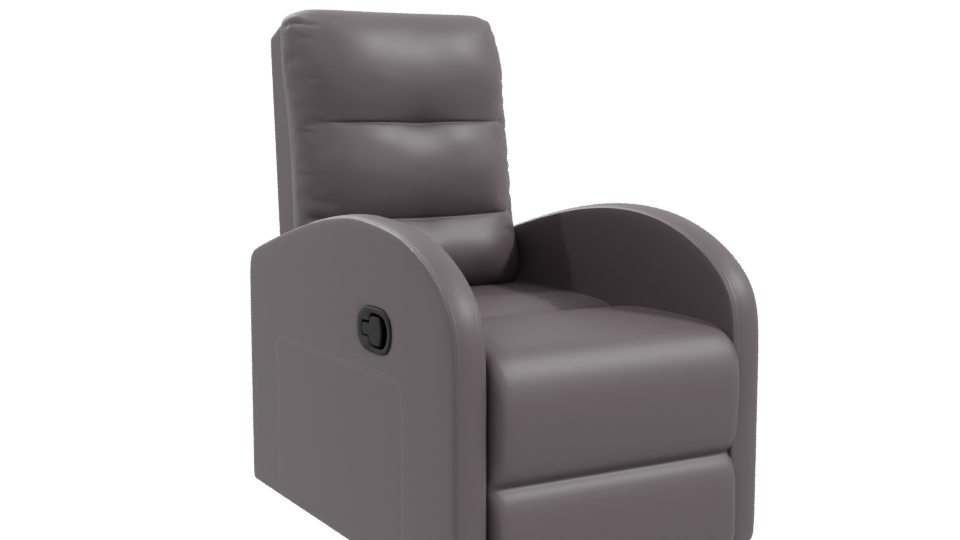 Stylish Reclining Chair Model - Professional 3D Model Render 10