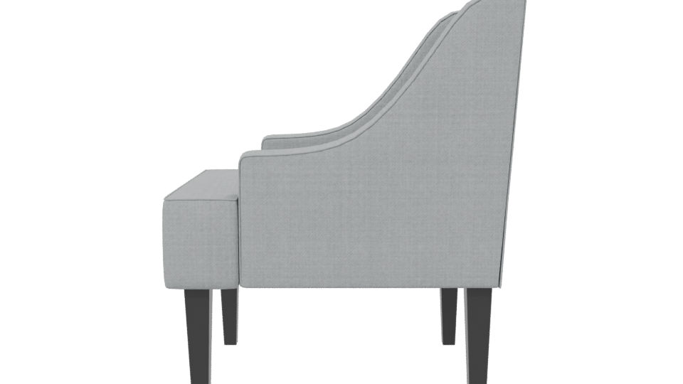 Contemporary Accent Chair 3D Model - Professional 3D Model Render 2