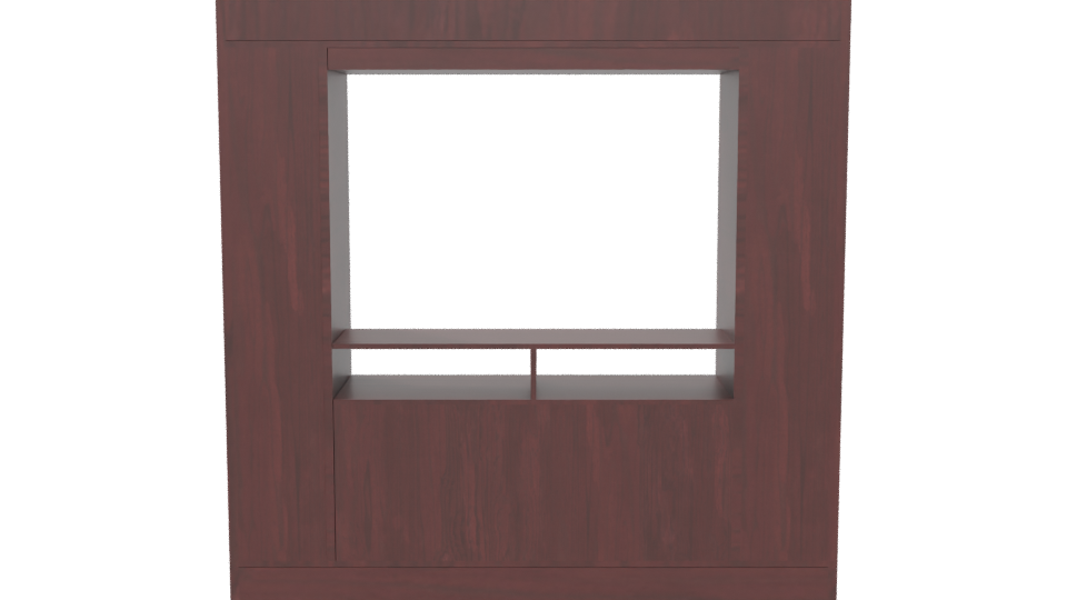 Stylish Wooden Storage Unit 3D - Professional 3D Model Render 5