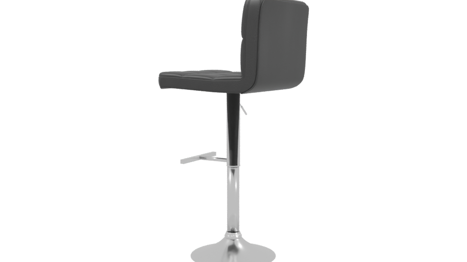 Stylish Adjustable Bar Stool 3D - Professional 3D Model Render 3