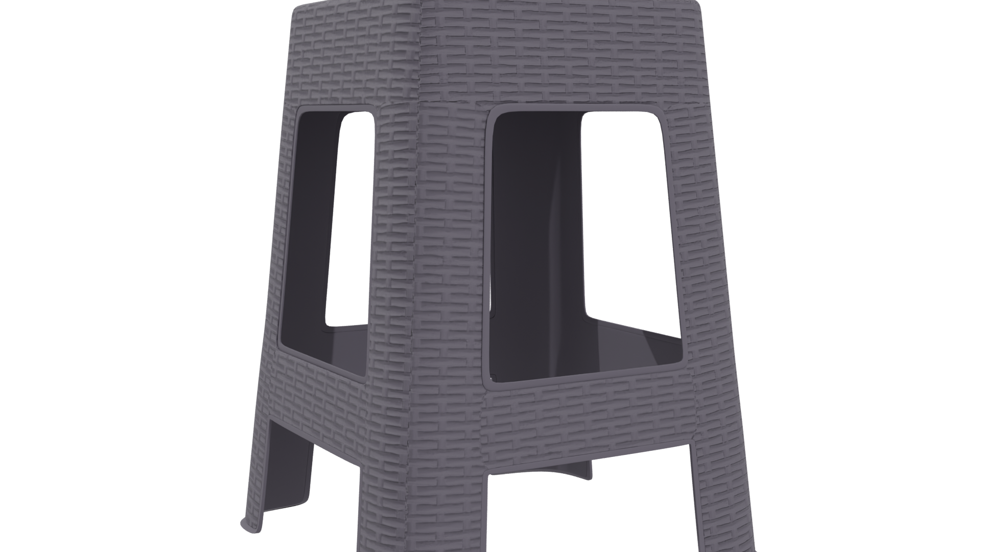 Stylish Plastic Stool 3D Model - Professional 3D Model Render 19