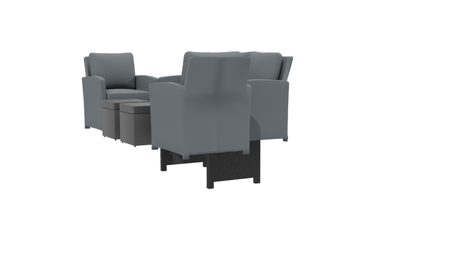 Stylish Outdoor Furniture Set 3D - Professional 3D Model Render 13