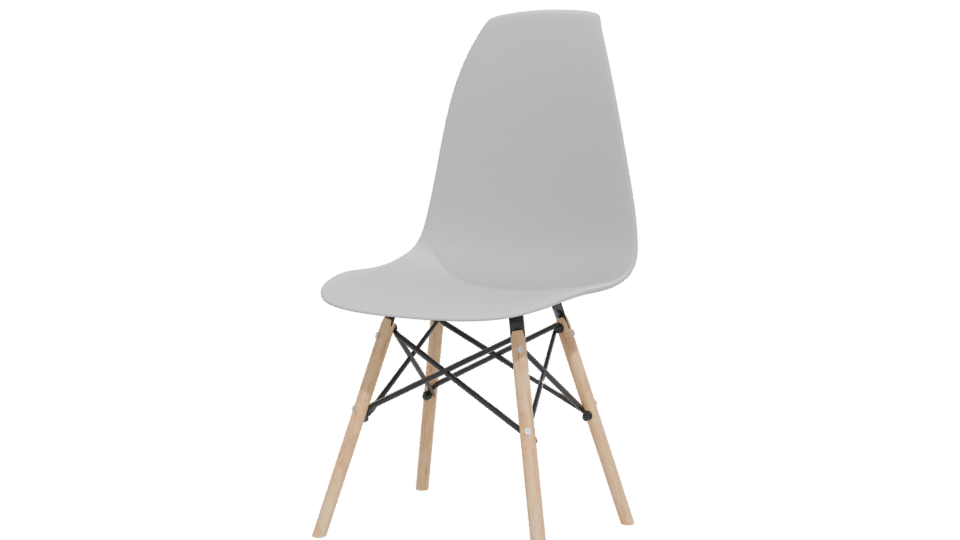 Contemporary Plastic Dining Chair 3D - Professional 3D Model Render 12