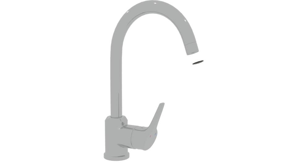 Stylish Modern Faucet 3D Model - Professional 3D Model Render 9