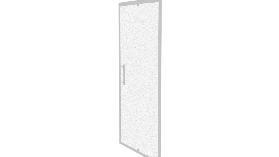 Sleek Glass Shower Door 3D Model - Professional 3D Model Render 7