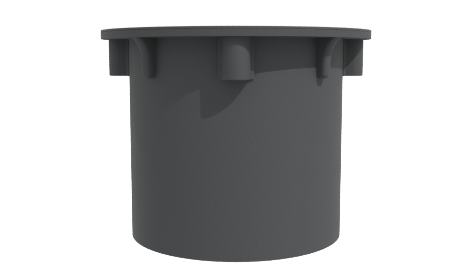 Industrial-Style Round Storage Container 3D Model - Professional 3D Model Render 11