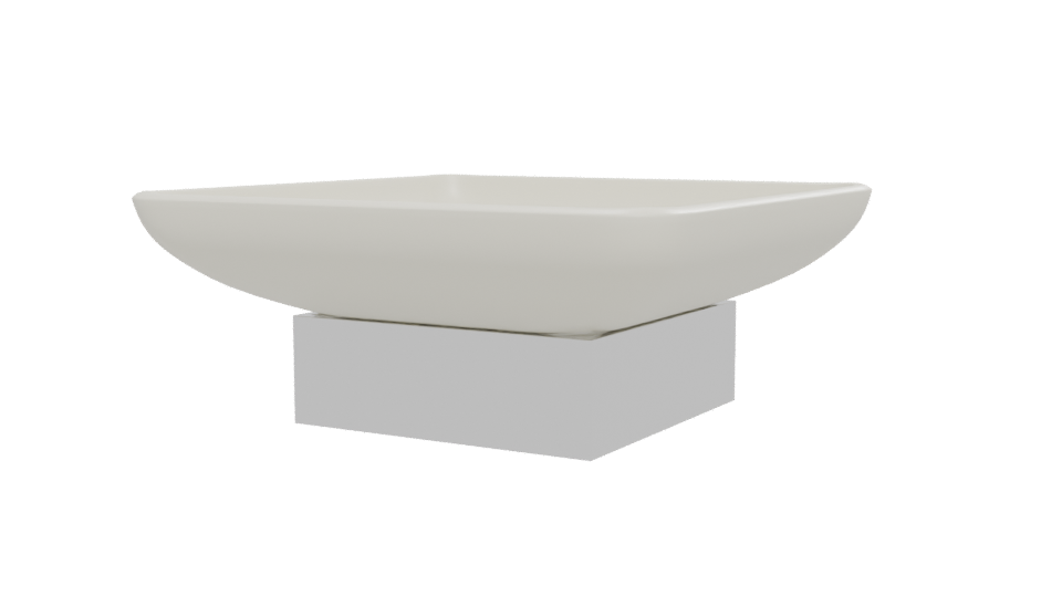 Minimalist Ceramic Sink Model - Professional 3D Model Render 12