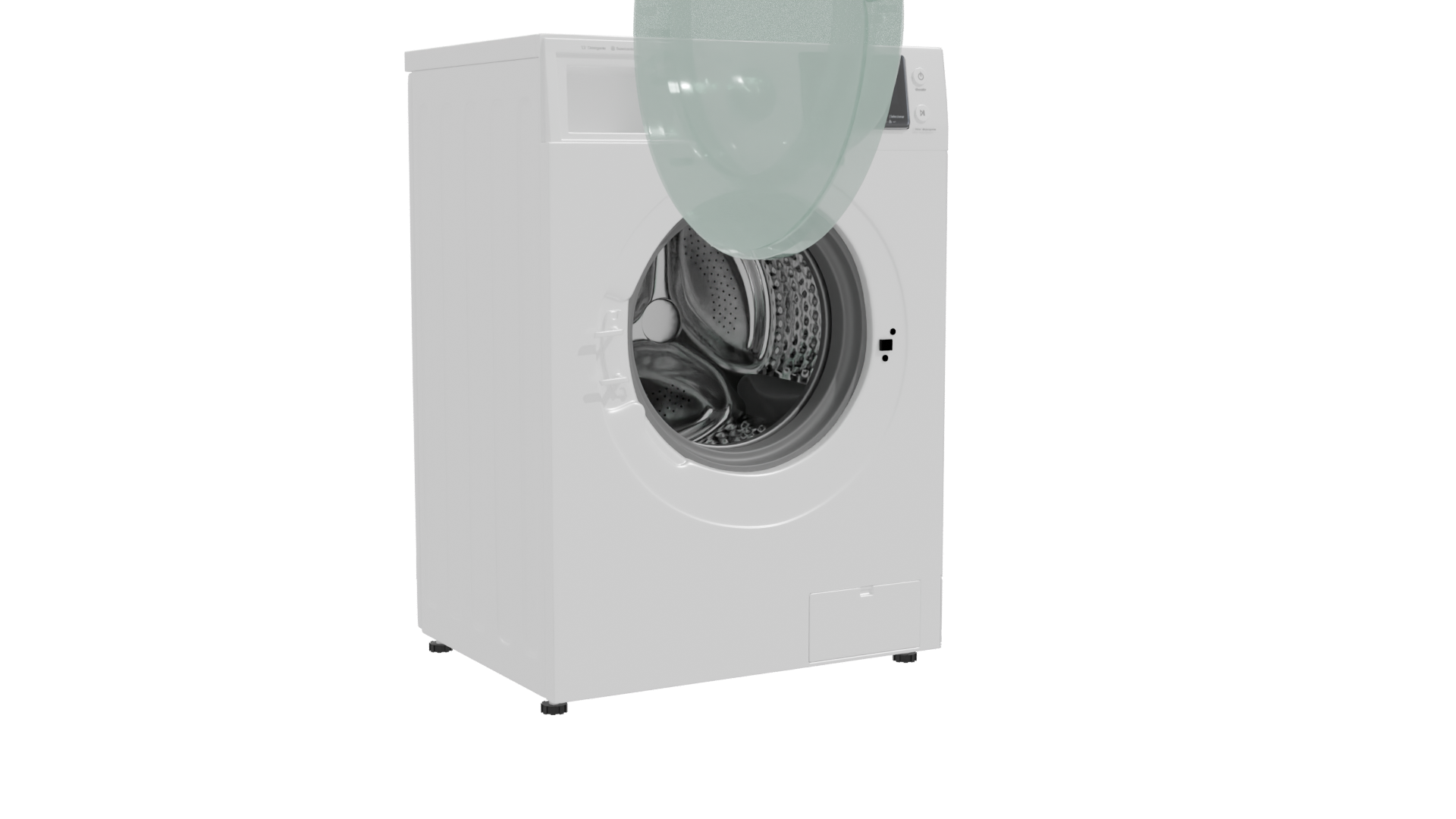 Modern Household Washing Machine 3D - Professional 3D Model Render 10