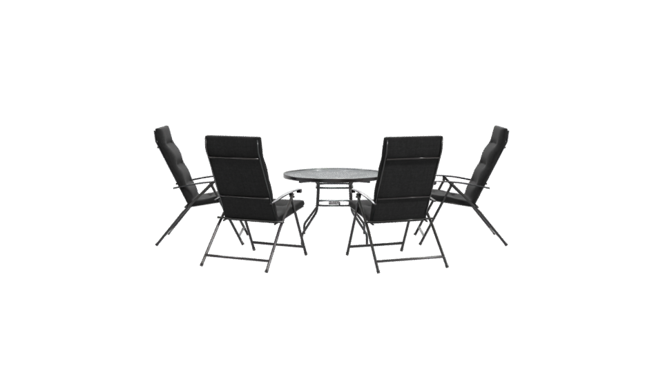 Stylish Outdoor Dining Set 3D - Professional 3D Model Render 11