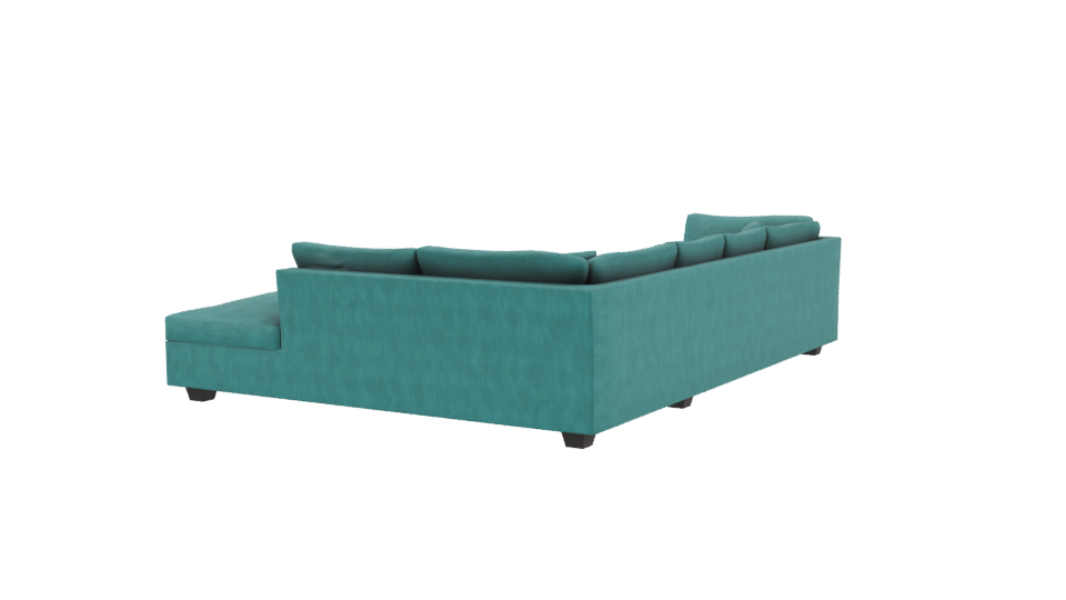 Elegant Modern Sectional Sofa 3D - Professional 3D Model Render 3