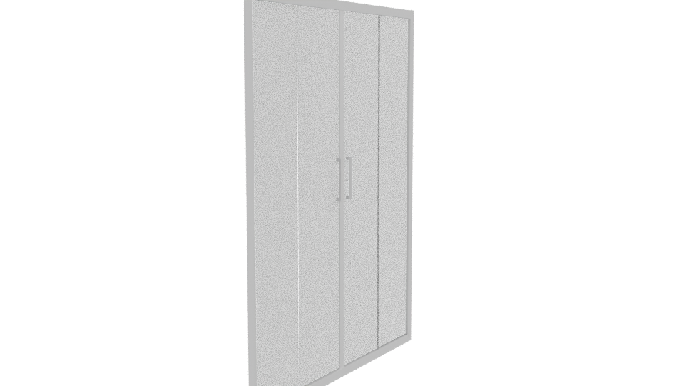 Stylish Double Glass Door Model - Professional 3D Model Render 9