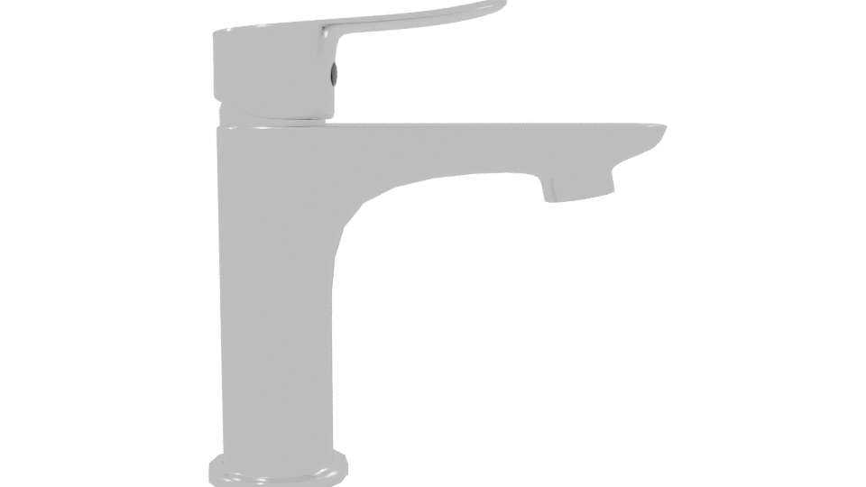 Polished Metallic Kitchen Sink Model - Professional 3D Model Render 8