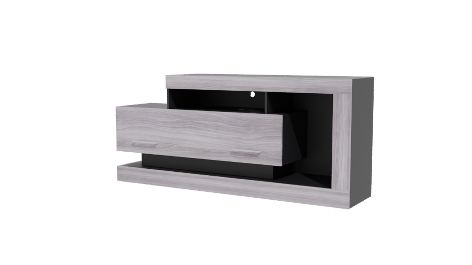 Minimalist Wooden Storage Unit 3D - Professional 3D Model Render 12