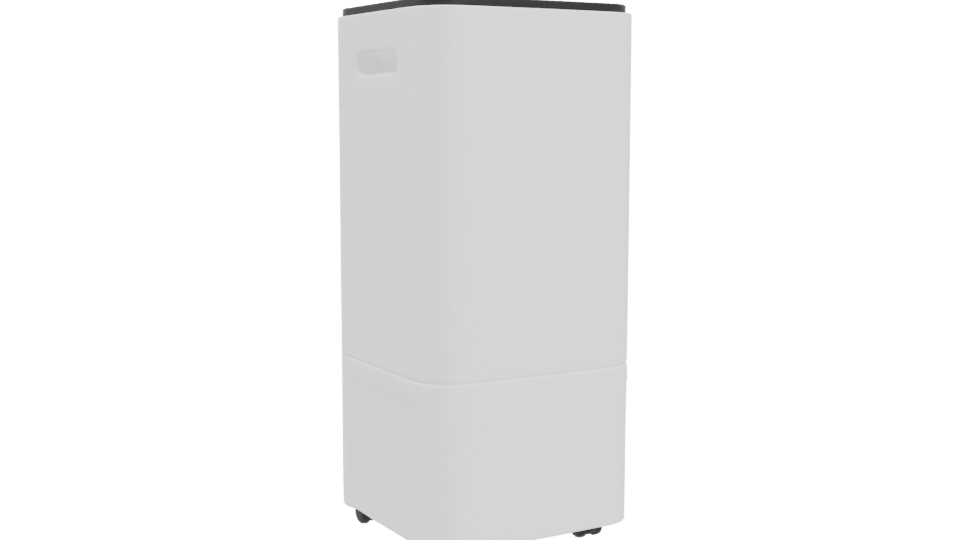 Sleek Modern Tower Fan 3D Model - Professional 3D Model Render 4