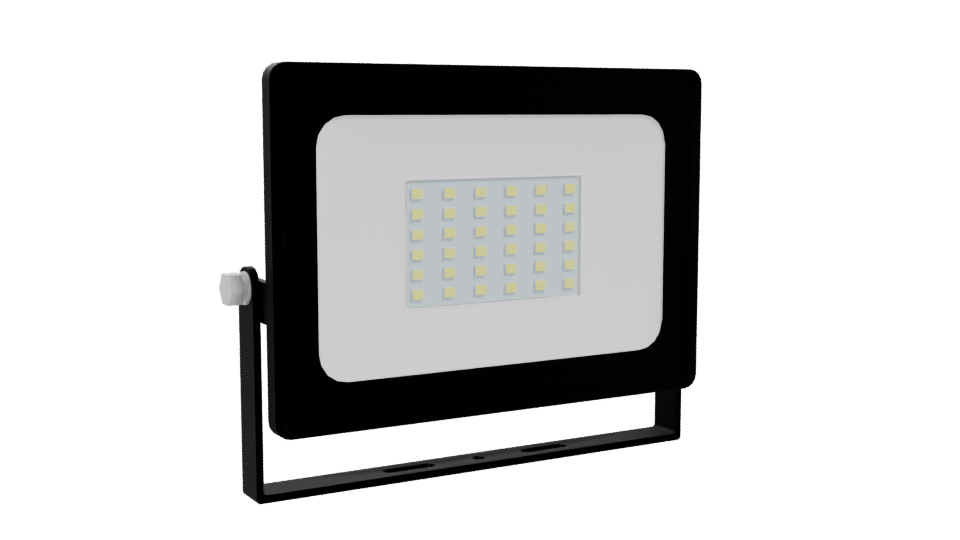 Sleek LED Floodlight 3D Model - Professional 3D Model Render 10