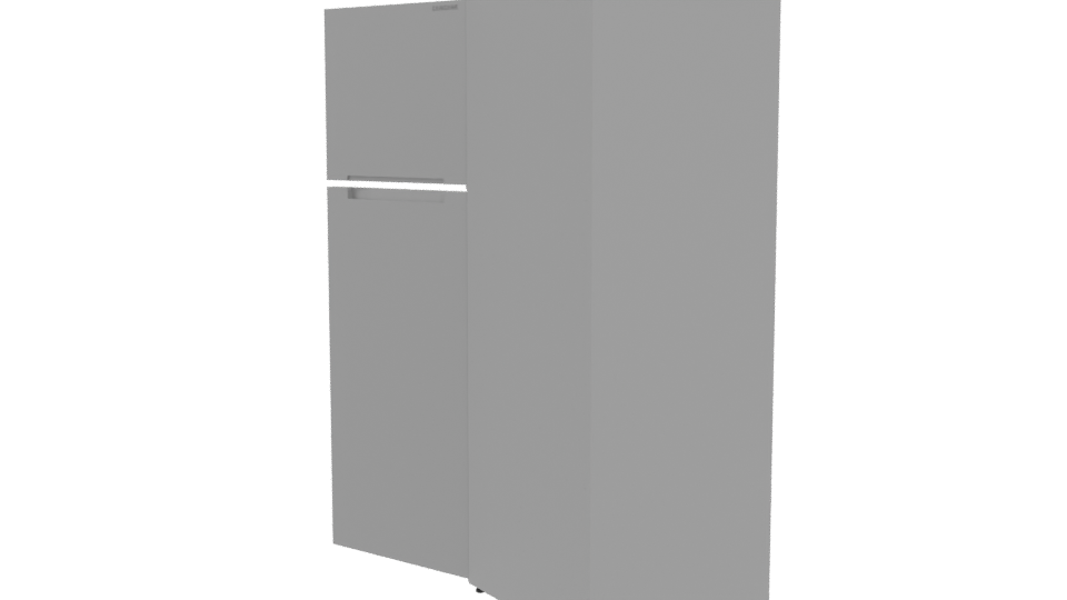 Modern Refrigerator 3D Model - Professional 3D Model Render 4