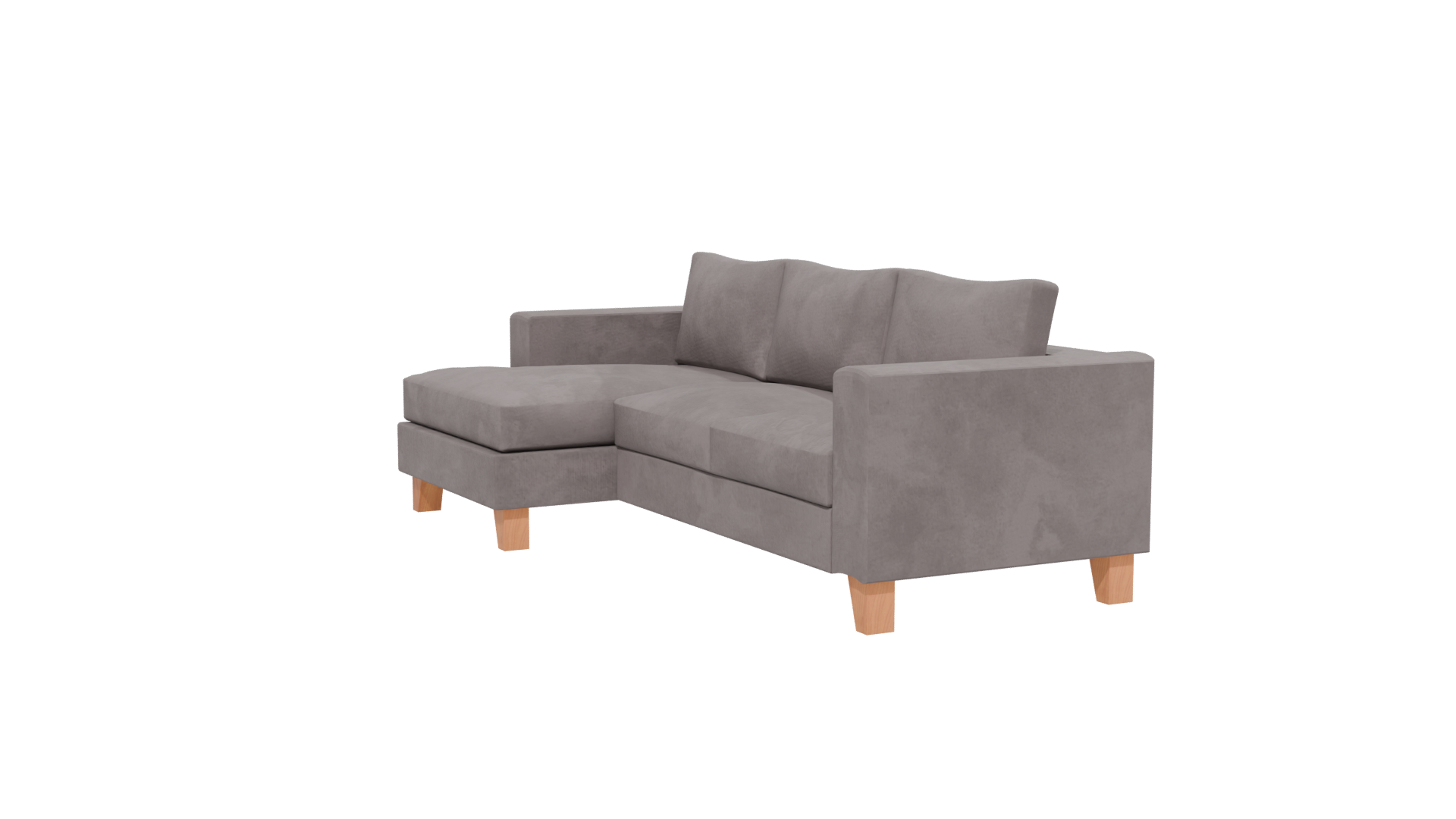 Contemporary Fabric Sectional Sofa 3D Model - Professional 3D Model Render 13