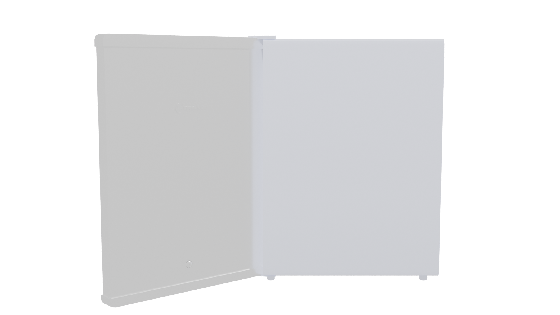 Compact White Refrigerator 3D Model - Professional 3D Model Render 2