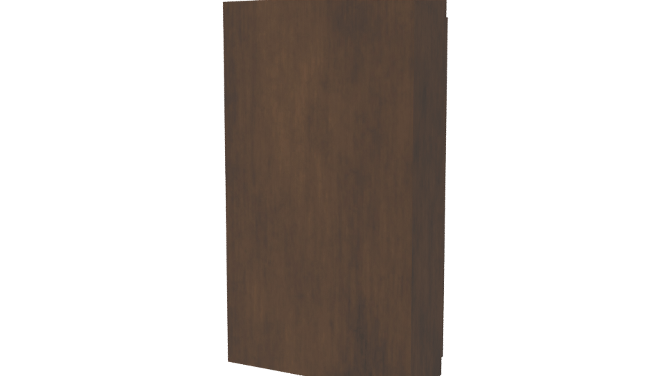 Stylish Wooden Wardrobe Model - Professional 3D Model Render 6