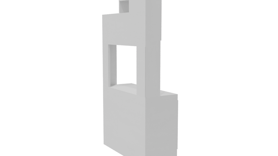 Stylish Modular Kitchen Cabinet - Professional 3D Model Render 7