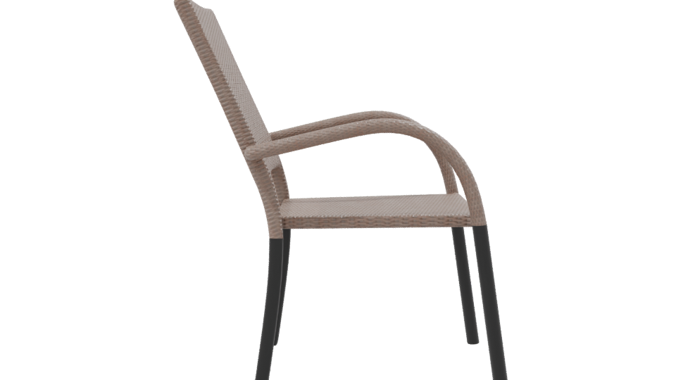 Contemporary Outdoor Dining Chair 3D Model - Professional 3D Model Render 8