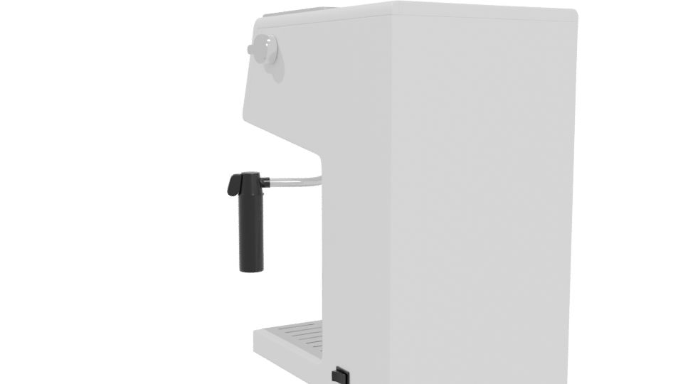 Sleek Espresso Machine Model 3D - Professional 3D Model Render 4