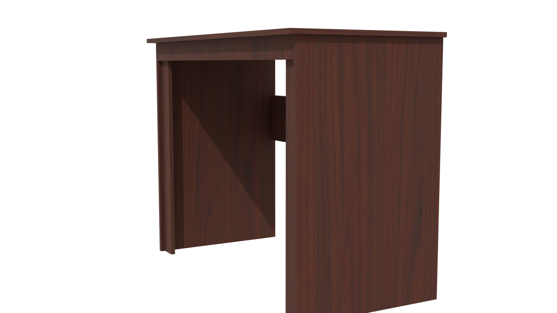 Stylish Wooden Writing Desk 3D - Professional 3D Model Render 13