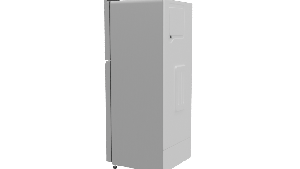 Top Mount Refrigerator 3D Model - Professional 3D Model Render 3