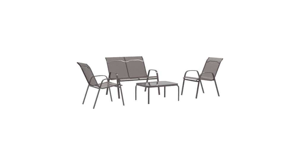 Outdoor Patio Seating Set 3D - Professional 3D Model Render 10