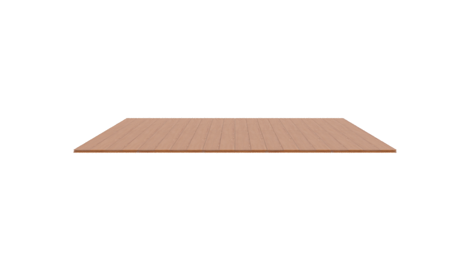 Stylish Wooden Floor Panel 3D - Professional 3D Model Render 2