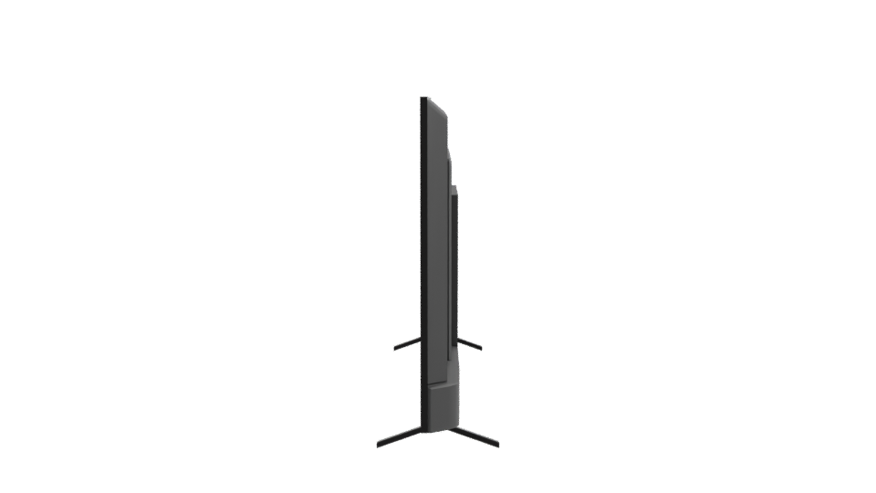 Sleek Flat Screen TV Model - Professional 3D Model Render 2