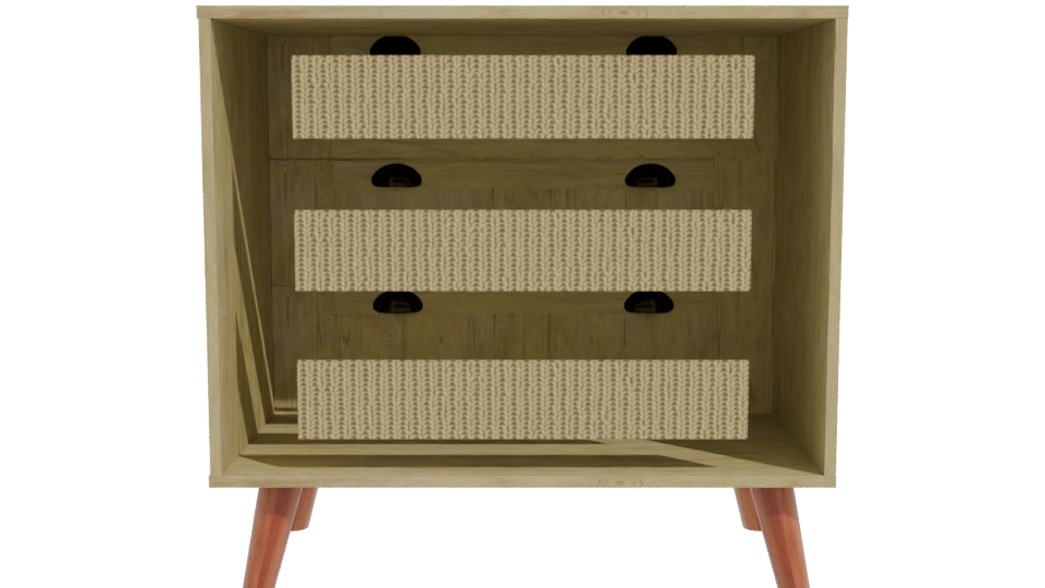 Stylish Modern Storage Cabinet 3D Model - Professional 3D Model Render 11