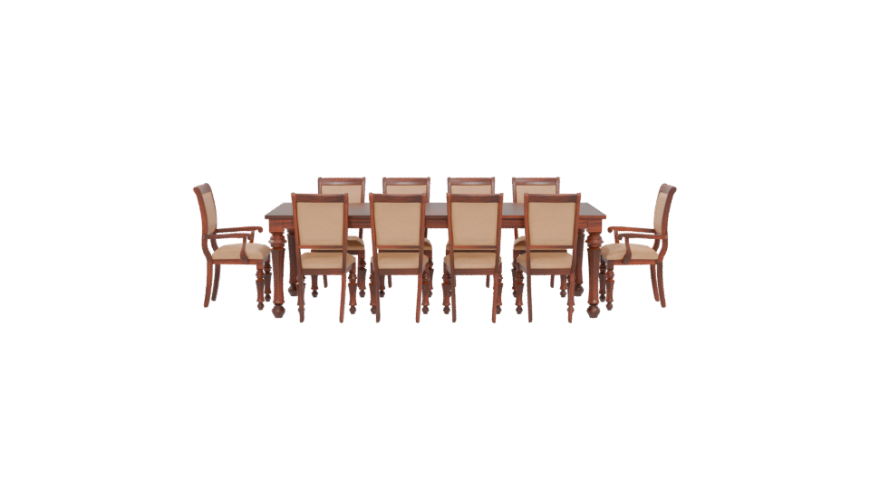 Elegant Dining Table Set Model - Professional 3D Model Render 5