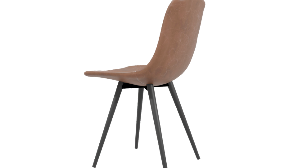 Stylish Modern Dining Chair 3D - Professional 3D Model Render 3