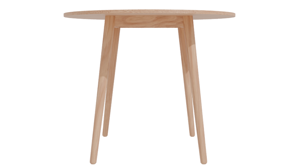 Stylish Wooden Dining Table 3D - Professional 3D Model Render 11