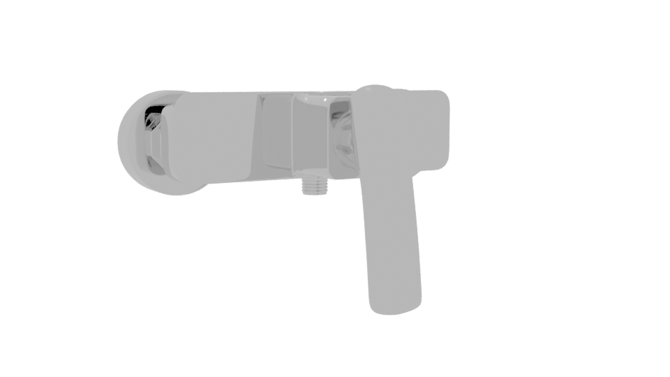 Stylish Chrome Faucet Model 3D - Professional 3D Model Render 10