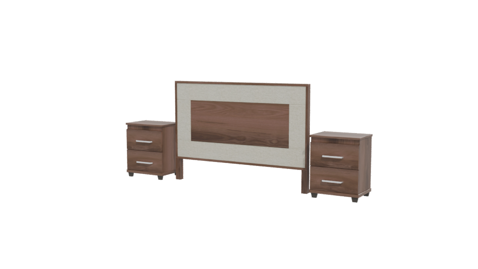 Modern Bedroom Furniture Set 3D - Professional 3D Model Render 12