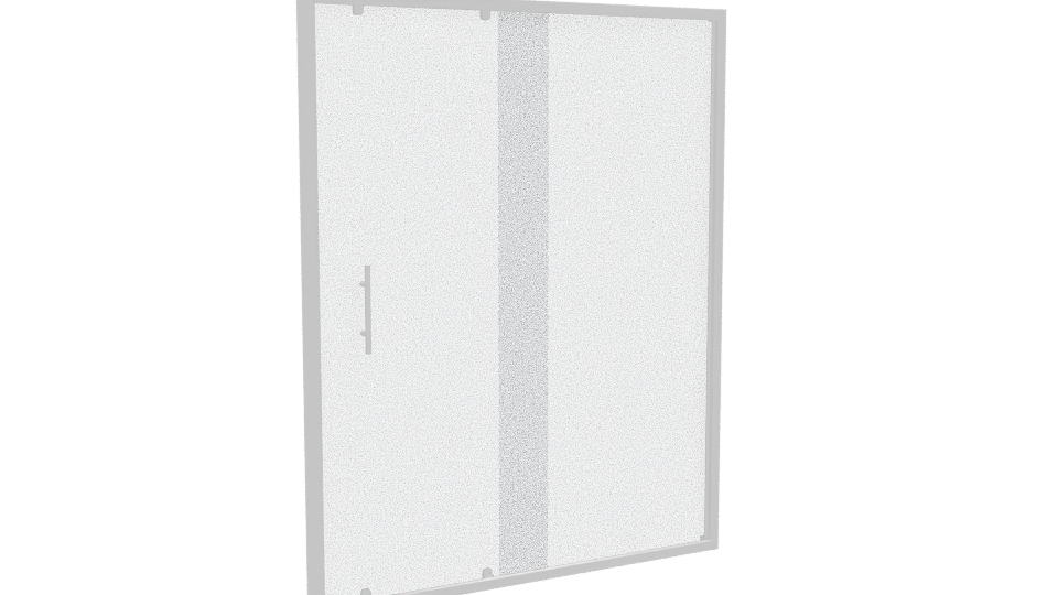 Frameless Glass Shower Door 3D - Professional 3D Model Render 10