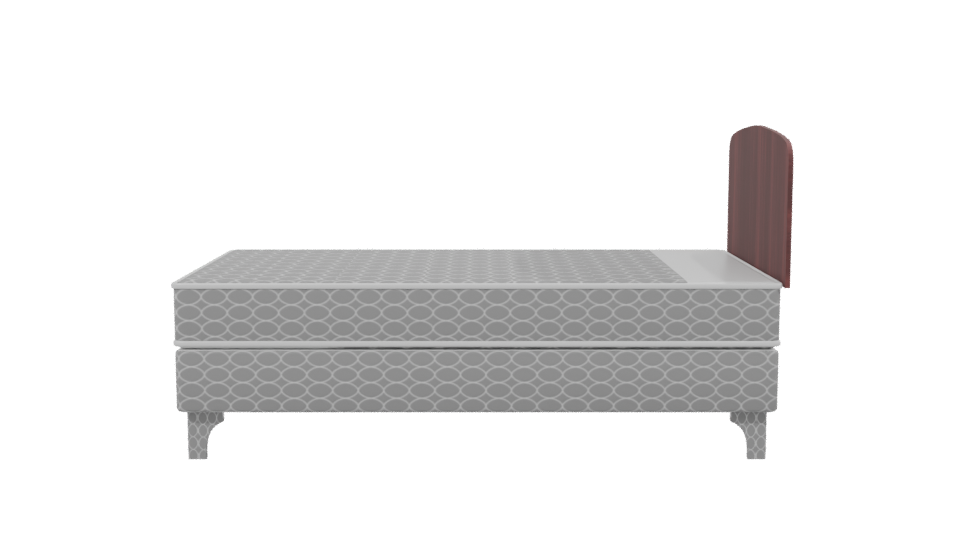 Stylish Single Bed Model 3D - Professional 3D Model Render 2