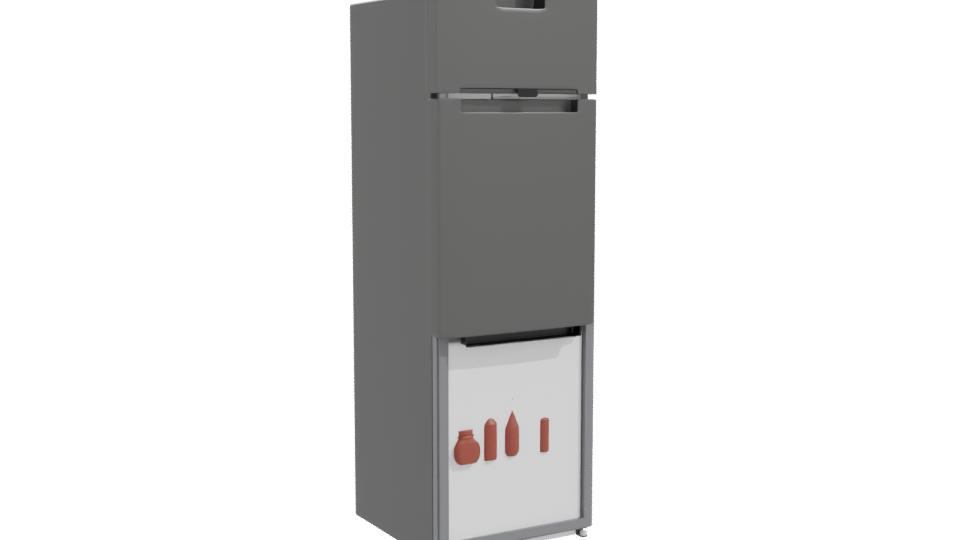 Sleek Refrigerator 3D Model - Professional 3D Model Render 10