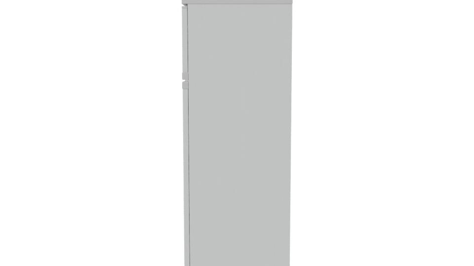 Stylish Top-Freezer Refrigerator 3D - Professional 3D Model Render 2