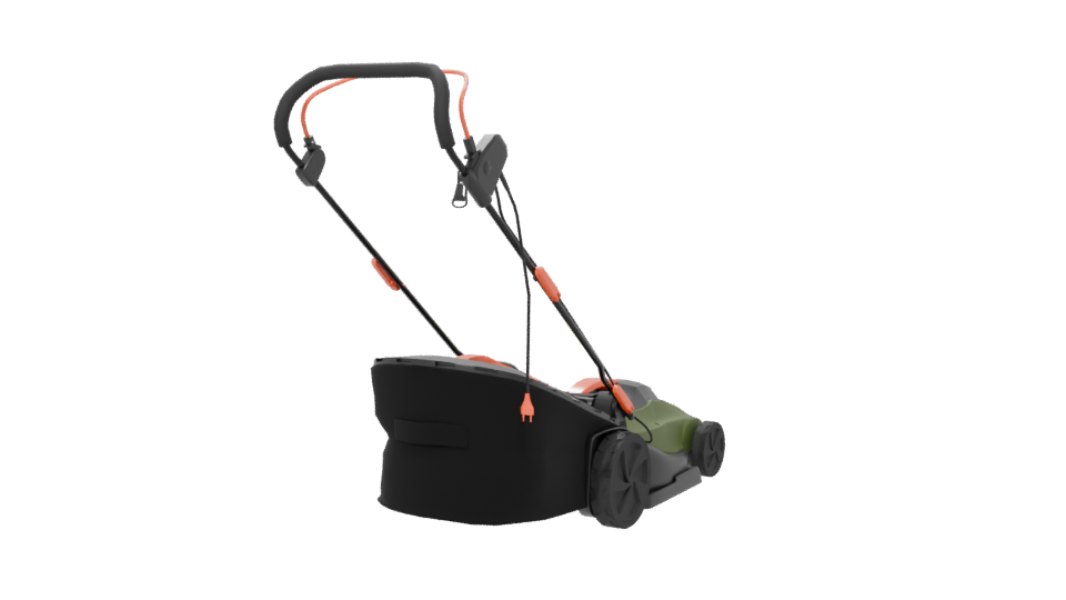 Electric Lawn Mower 3D Model - Professional 3D Model Render 6