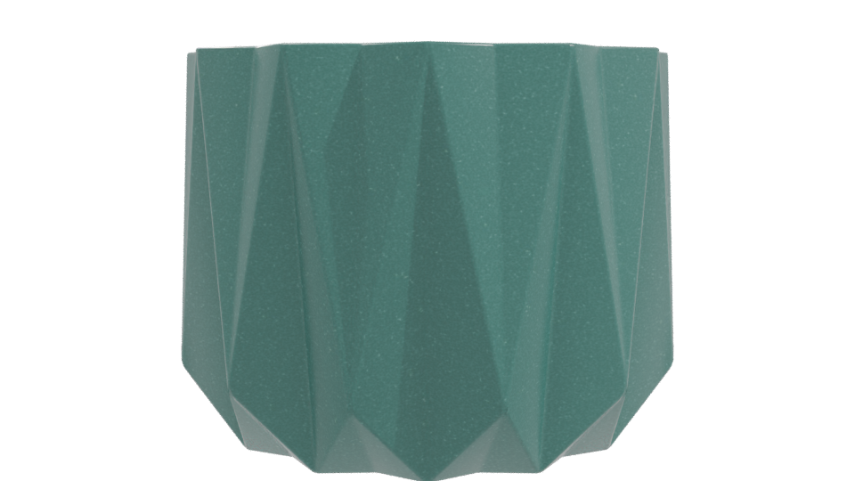 Stylized Geometric Plant Pot 3D - Professional 3D Model Render 10