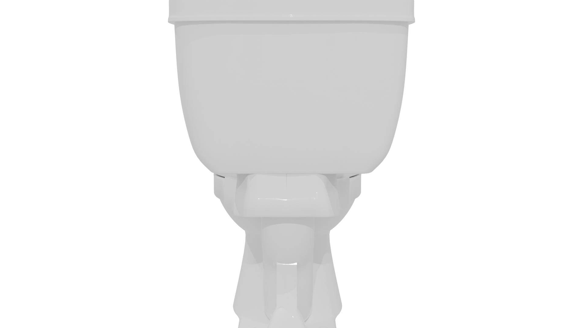 Stylish White Ceramic Toilet 3D Model - Professional 3D Model Render 5