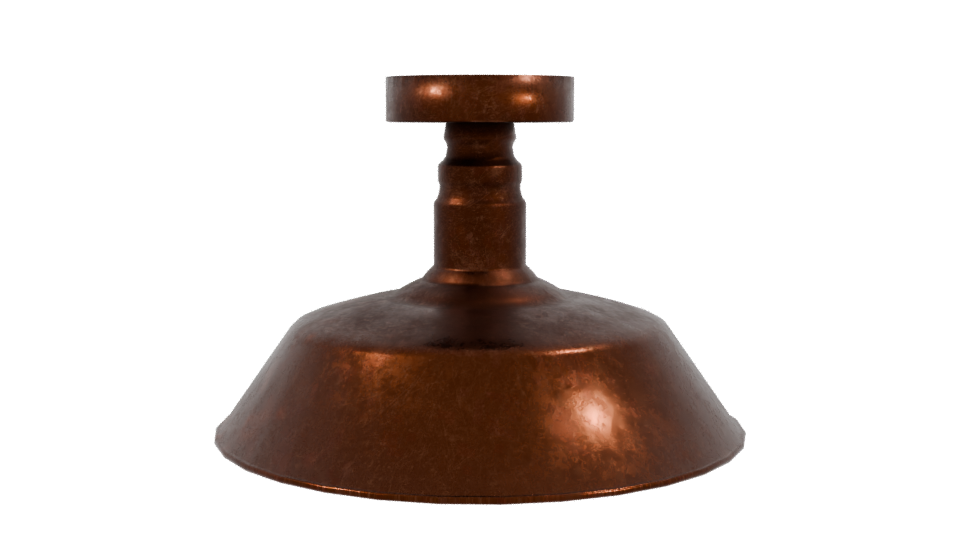 Vintage Copper Kitchen Weighing Scale 3D Model - Professional 3D Model Render 3