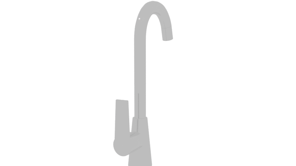 Stylish Modern Kitchen Faucet 3D - Professional 3D Model Render 3